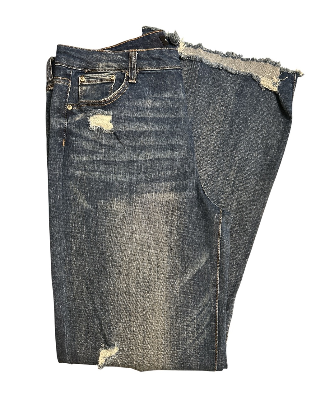 Almost Famous flared distressed jeans, size 15